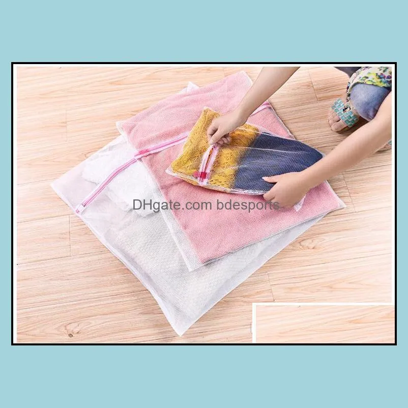 10Pcs Mesh Laundry Bags S/M/L/XL Bags Laundry Blouse Hosiery Stocking Underwear Washing Care Bra Lingerie Travel Laundry