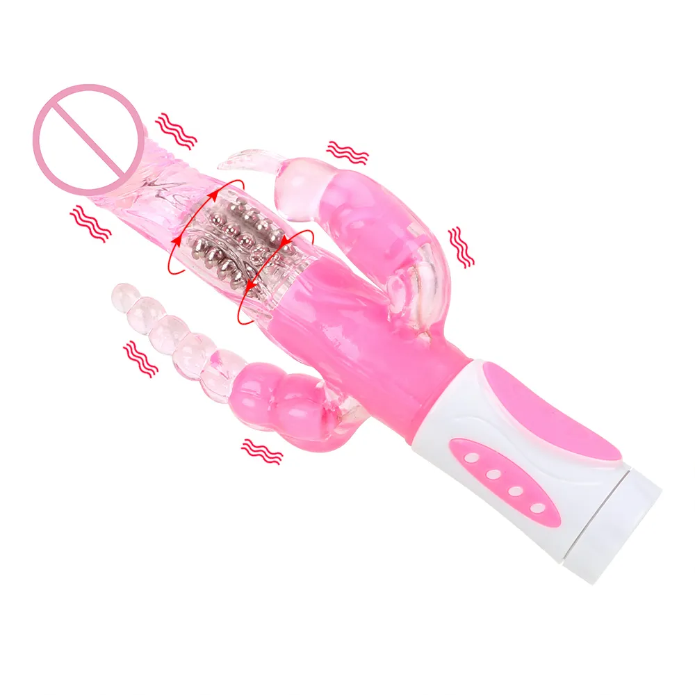 Stymulacja łechtaczki 12 wibracje wibrator dildo seksowne produkty zabawki dla kobiet g-punkt masażer rotacji królika łechtaczka