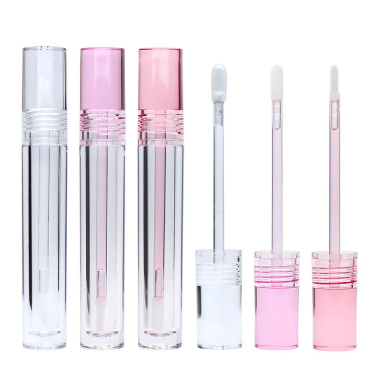 DIY Dudak Parlatıcı Tüpler Şişe Boş 7.8ml Lipgloss Tüp Yuvarlak Şeffaf Paketleme Şişeleri Boş Boş Açık 3 Renk