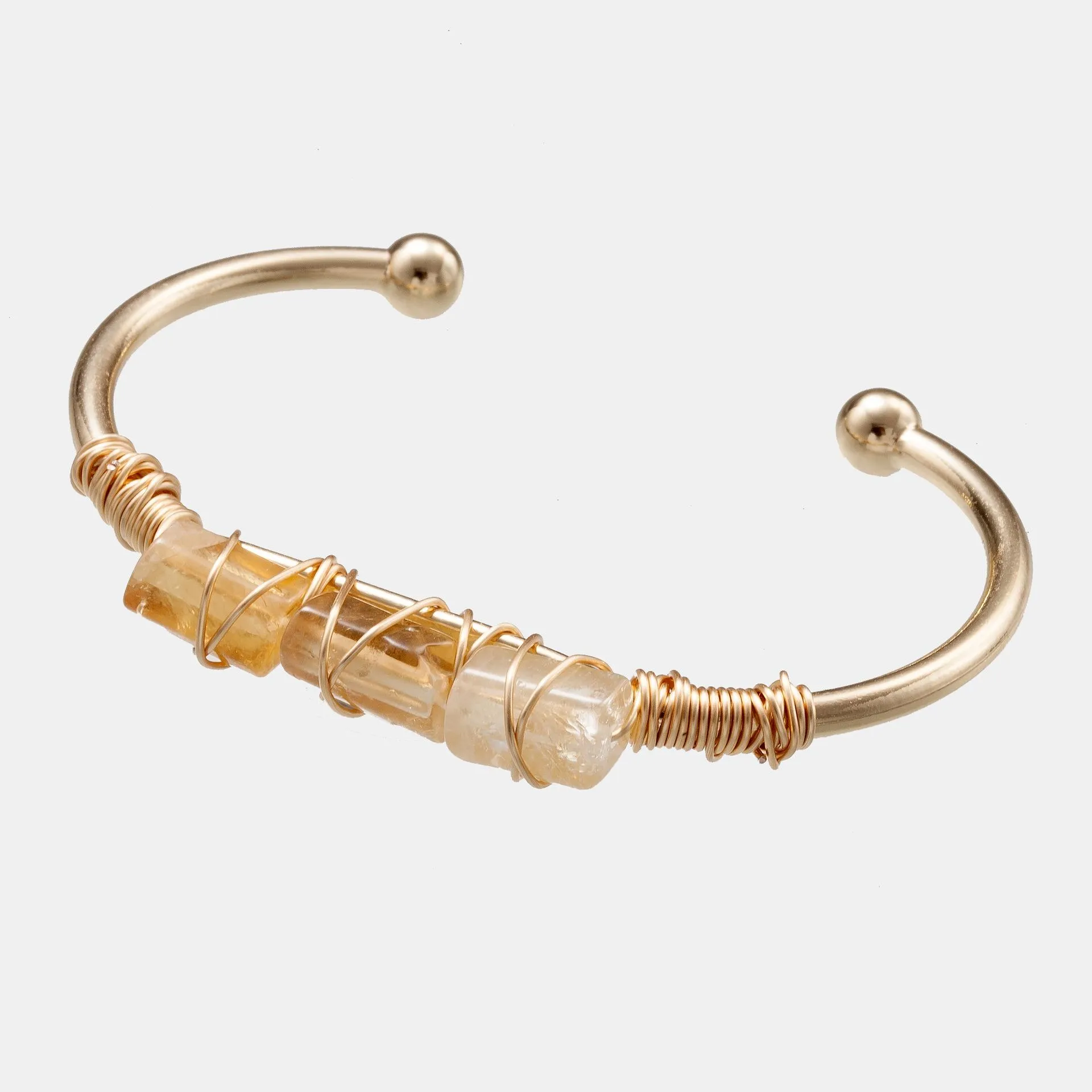 Natural Stone Bangle Jewelry Irregular Gold Plated Crystal Bangle Bracelet Tom Binns Bracelets Cuff Accessories 10 Styles B7967