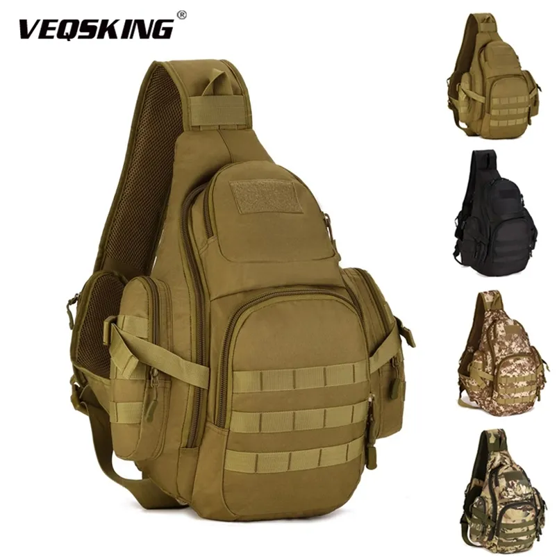 35L Taktischer Schulterrucksack, wasserdichter Camping-Wander-Armee-Brustrucksack für Männer, Outdoor-Sport-Überlebens-Militärtasche 220512