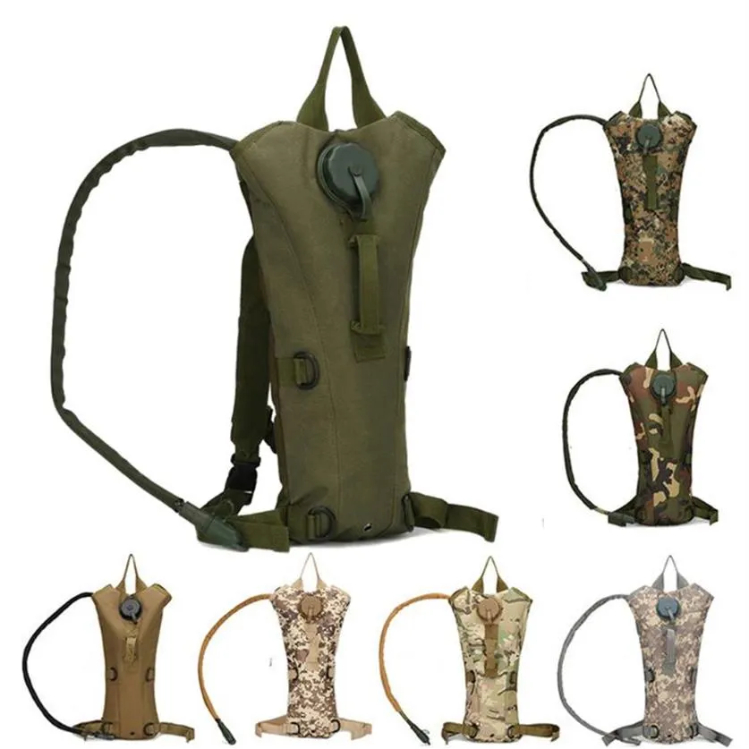 3L Nylon Water Bag Molle Tactical Hydration Backpack Outdoor Camping Water Bladder Bag For Cycling XA116Y231z