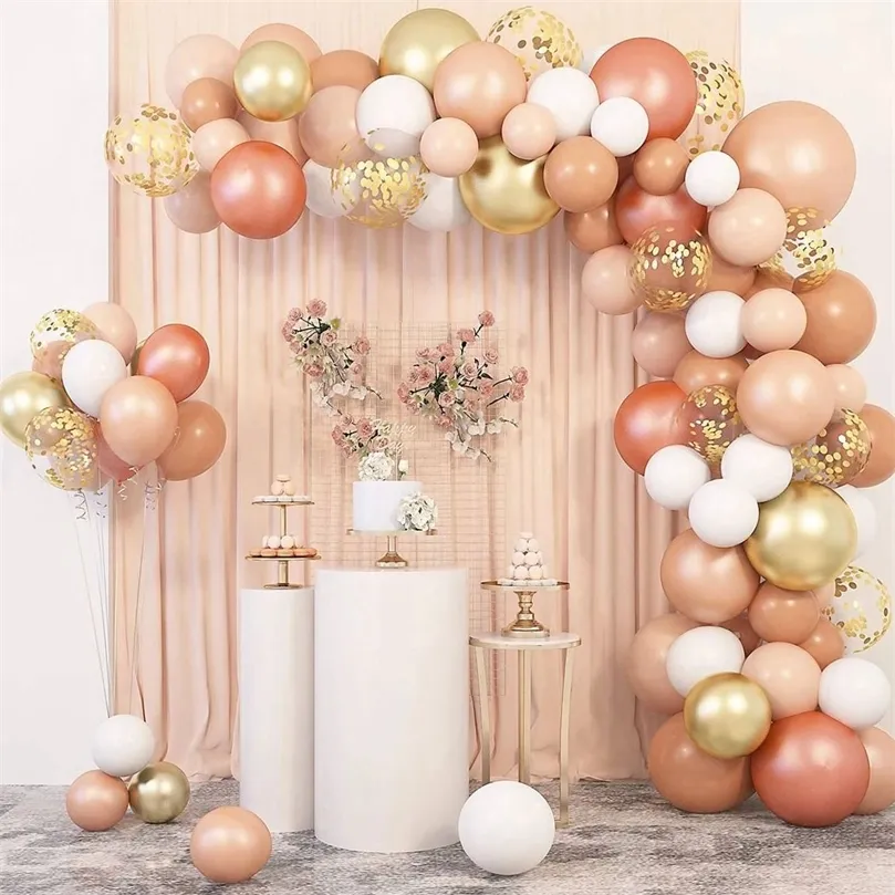 Pastel Balloon Garland Arch Kit de aniversário Decorações de festa infantil menino menina Latex Baloon Wedding Baby Shower Theme Ballon Decor 220527