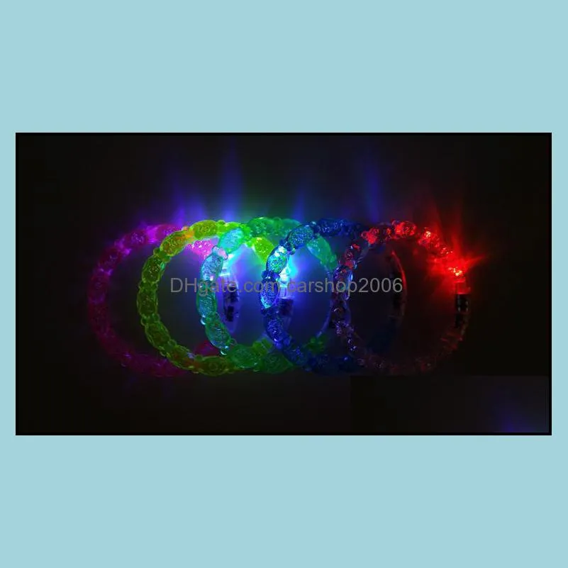 new bubble style led light up toys led flashing blinking bracelet for christmas party decoration sn2286