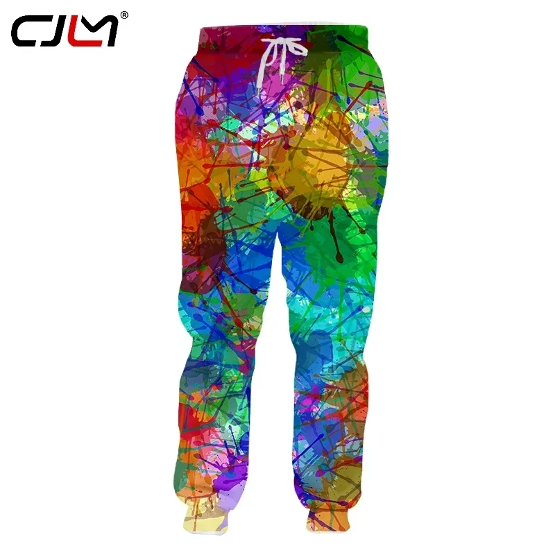 Pantalones de chándal de talla grande personalizados con tinta colorida original y servicio impreso en 3D de Hip Hop unisex Drop 220623