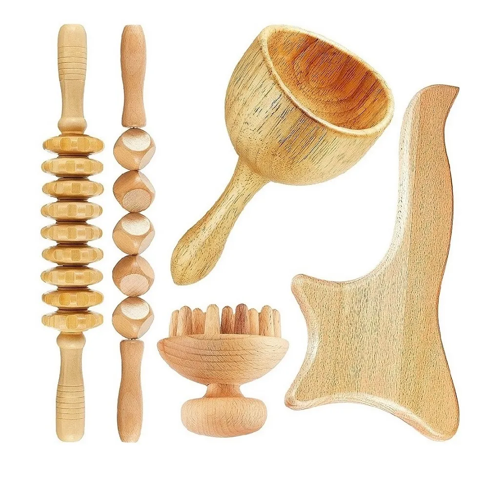 Ahorra a lo Grande en Compras al por Mayor de Madera De Herramienta De  Masaje Kit De Masaje De Terapia De Madera 5pcs Maderoterapia Kit  Herramienta De