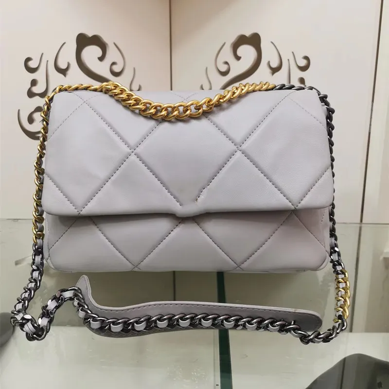 5A Top-Designer-Luxus-Damentasche Umhängetasche 19Bag klassische Markenmode Lederkette Diamanttasche