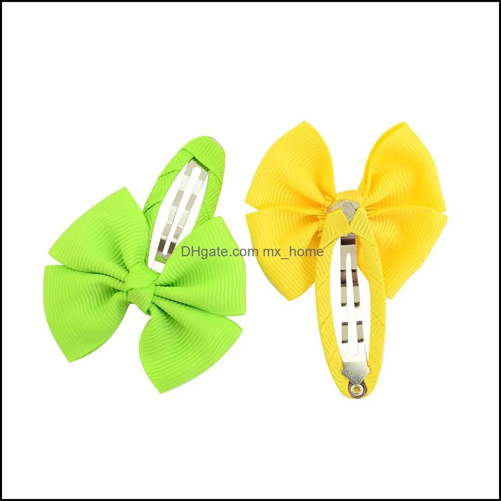 hair accessories baby girls bow hairclips cute princess barrettes infant boutique bowclips childrens ribbon bow hairpins headwear