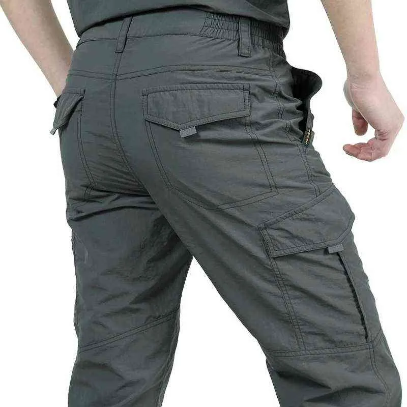 Pantaloni tattici Uomo Estate Casual Army Pantaloni stile militare Pantaloni cargo da uomo Pantaloni Quick Dry impermeabili Fondo maschile G220507