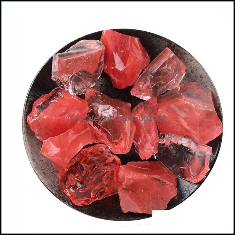 Loose Gemstones Jewelry Diy Irregar Red Crystal Stone For Pendant Necklaces Making Home Garden Office Room Decor D Dhsgr