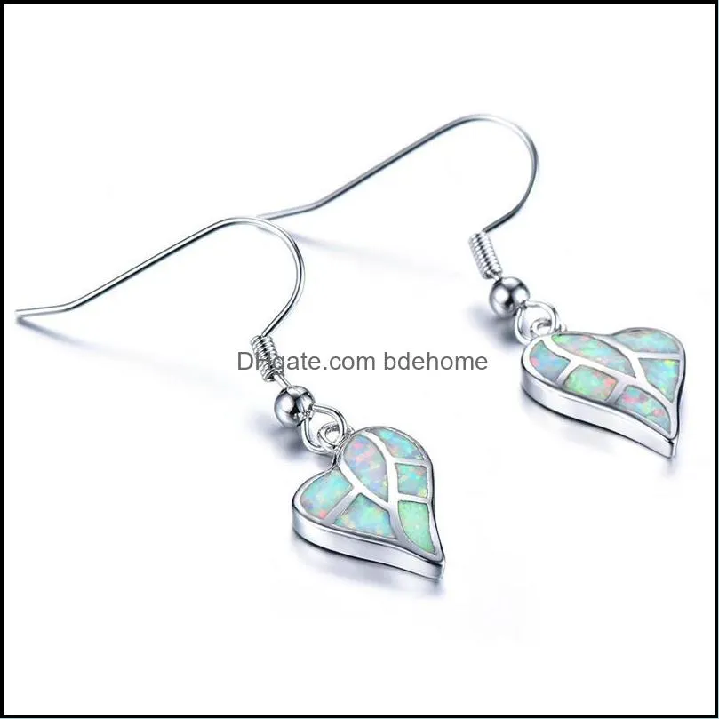 Fashion Women Dangle Earring Long Heart Pendant Resin Rhinestone Earring Wedding Ear Stud Christmas Gift Accessories