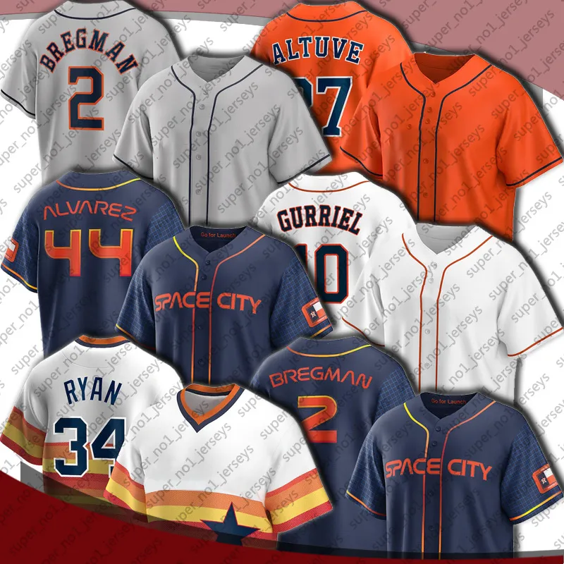 27 Koszulka baseballowa Jose Altuve Yordan Alvarez Houston Alex Bregman Jeff Bagwell Craig Biggio Koszulki Jake Odorizzi Jason Castro Justin Verlander Michael Brantley