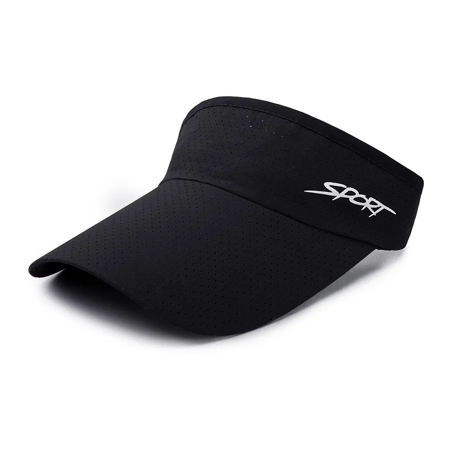 Classic Sports Sun Visors Men Women Designer Summer Summer respirável secagem rápida ao ar livre Big Brim Hats ajustável para unissex