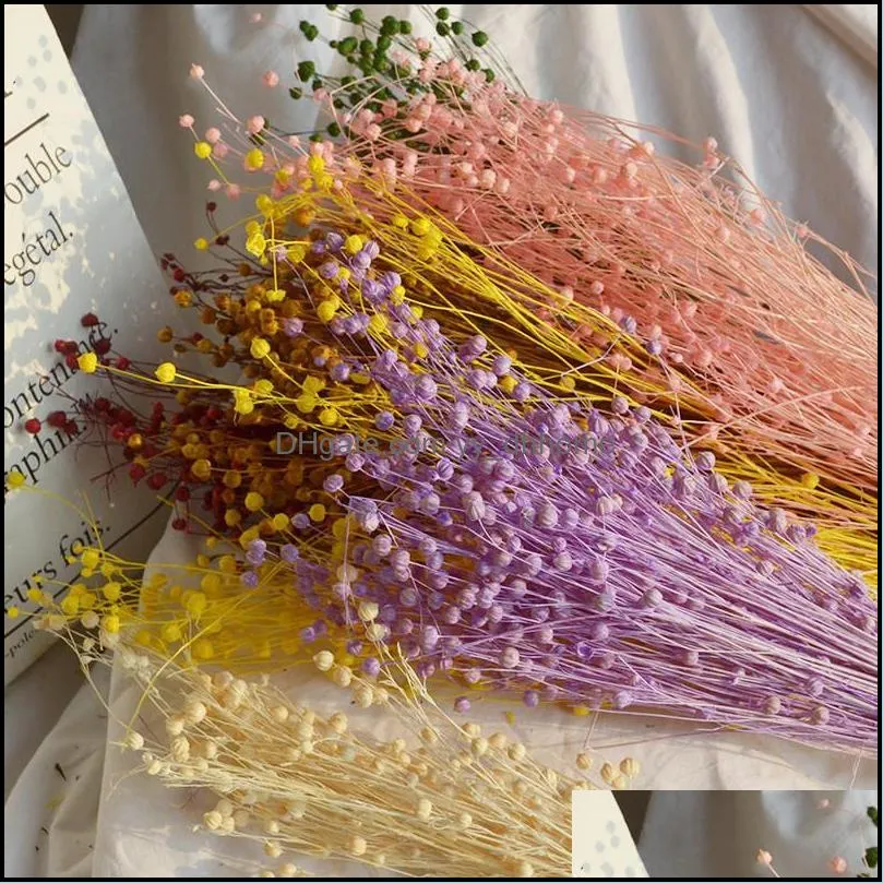 Decorative Flowers Wreaths Festive Party Supplies Home Garden 1 Bunch Natural Plants Rich Acacia Bean Artificial Flower Handmade Marriage