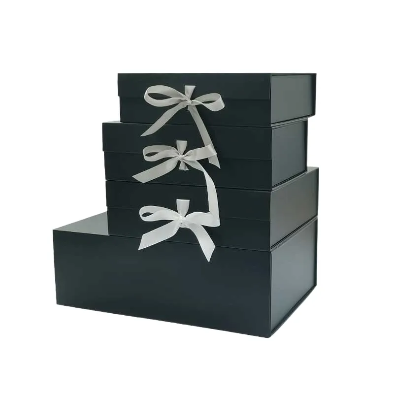 Luxury Black Foldable Magnetic Gift Box - Luxury Wedding Invitations,  Handmade Invitations & Wedding Favors