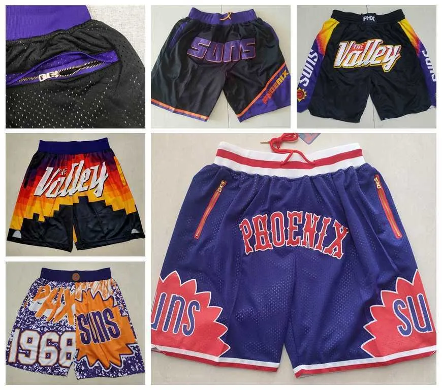 2023 shorts de basquete costurados com bolso zíper sweatpants malha retro esporte calças S-2XL curto