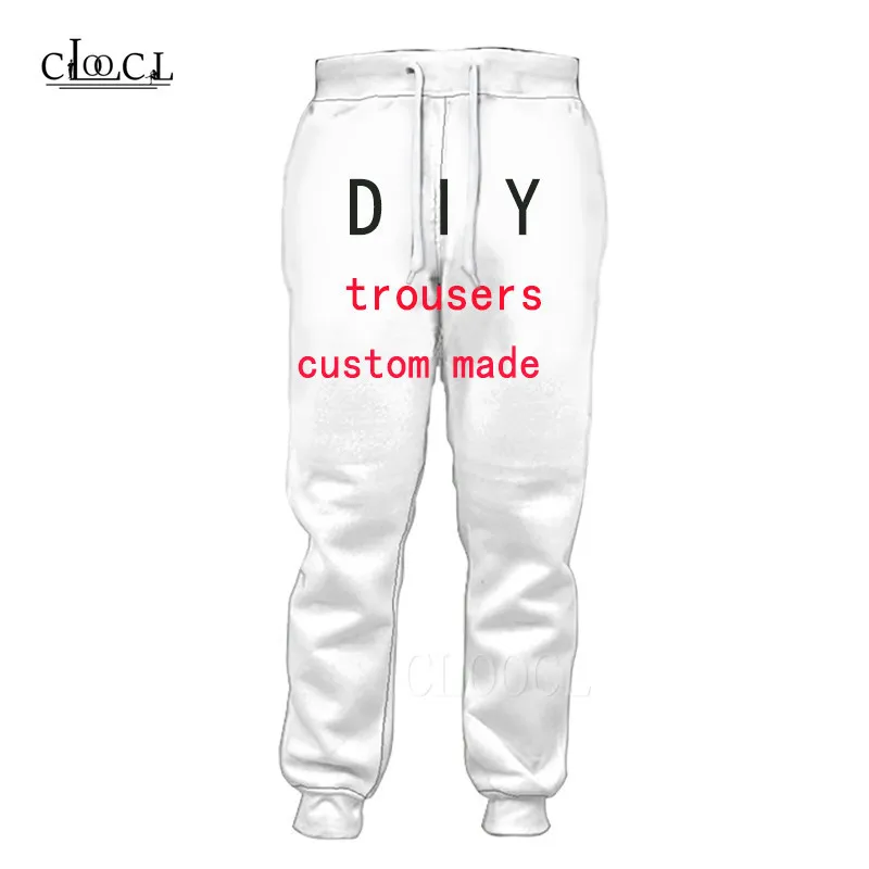 DIY Personnalisé Conception Cargo Pantalon Hommes Femmes Personnalisé Pantalon Imprimé Pantalon Hipster Personnaliser Streetwear pantalones 220706