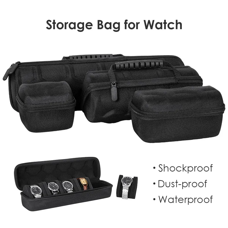 1 2 3 5 Slots EVA Hard Shell Watch Box Portable Outdoor Organizer Boxes Conteneur Travel Wrist Storage Case 220617