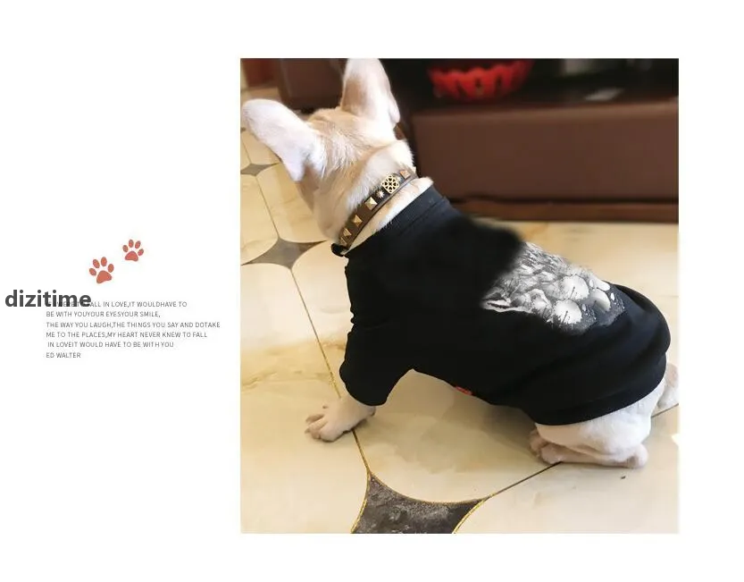 Spring Casual Pet Hoodies Cat Print Dog Apparel Animal Jackets Small Dogs Hoodies Clothes Pets Supplies c