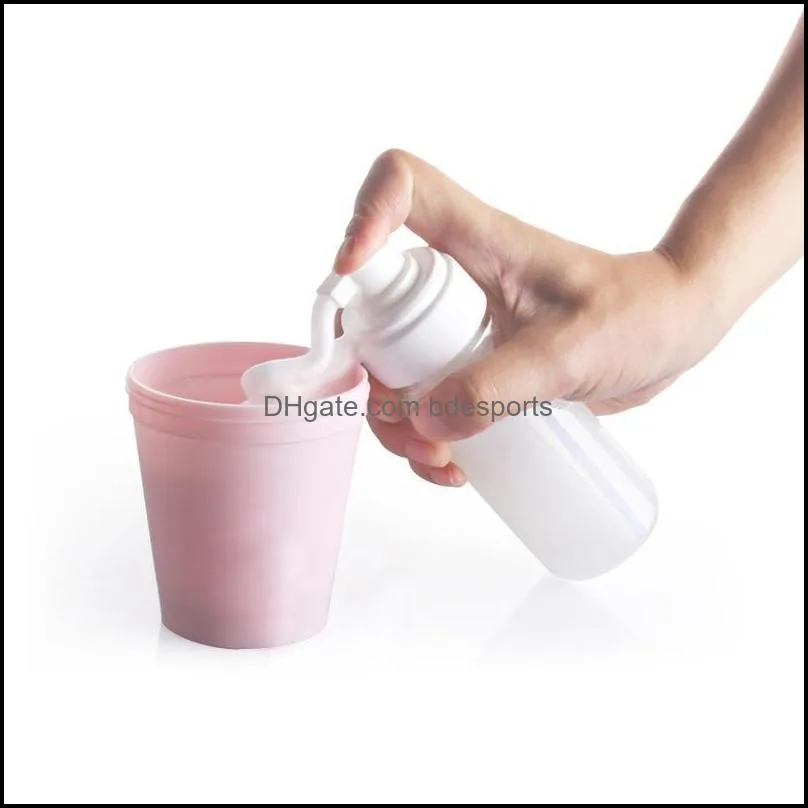 100ML Plastic Foaming Bottle Soap Foam PumpDispenser-Refillable Portable Empty Hand Soap Suds Dispenser Bottle Travel Mini Size