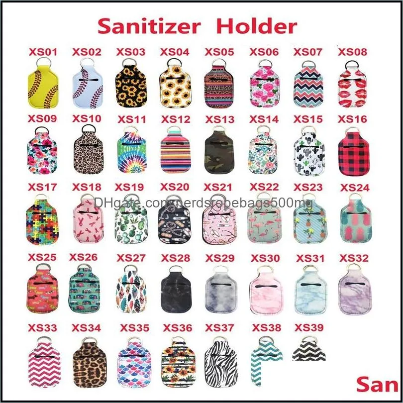 Spot hand sanitizer bottle holder 30ML RTS portable diving material perfume holder sanitizer holder can be customized 312 R2