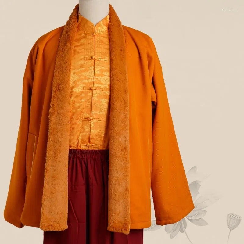 Ethnic Clothing Lama Monk Clothes Tibetan Winter Cotton Padded Jacket Dongbo Thickened ClothesEthnic