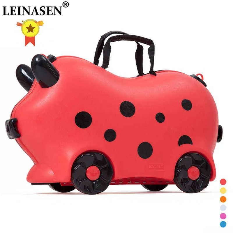 Enfants bagages enfant valise casier sac à main garçon fille bébé jouet boîte timon peut s'asseoir monter sélection J220707