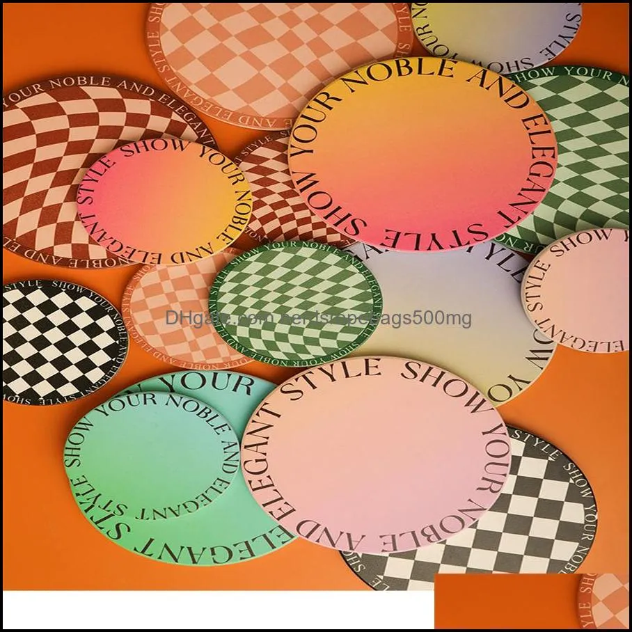 Cross border special checkerboard insulation pad, high temperature resistant anti scalding bowl pad, kitchen potplate cup