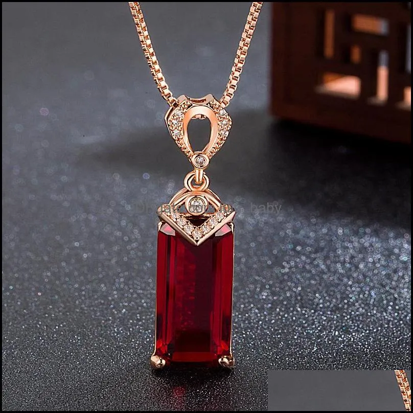 Large cheap ruby pendant