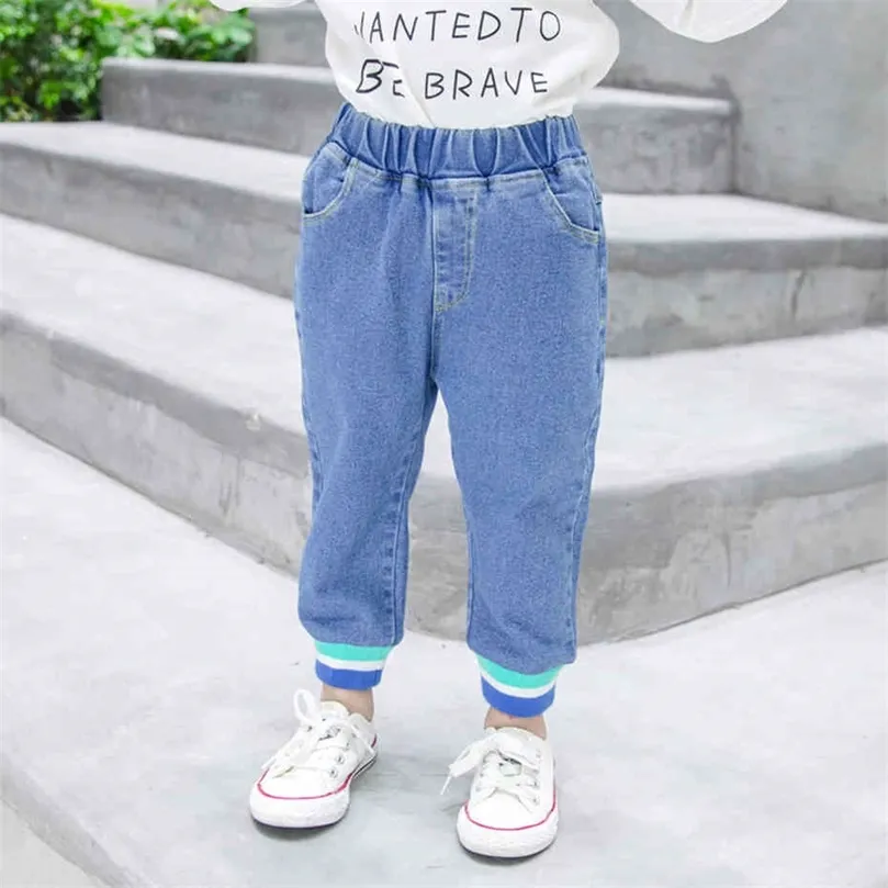 Baby Girl Jeans Patchwork Jeans Girl Casual Style Jeans Infantil Primavera Otoño Niñas Ropa 210412