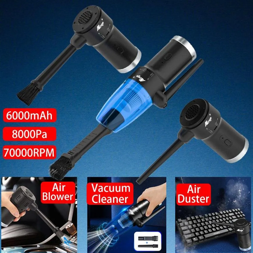 Gadgets Handheld Vacuum Cleaner Wireless Compressed Air Duster Rechargeabl Cordless Auto Portable For Car Home Computer Keyboard344e