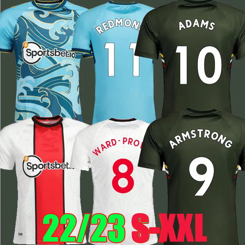 22 23 ADAMS Southampton Soccer Jerseys REDMOND Home AWAY 2022 2023 WARD