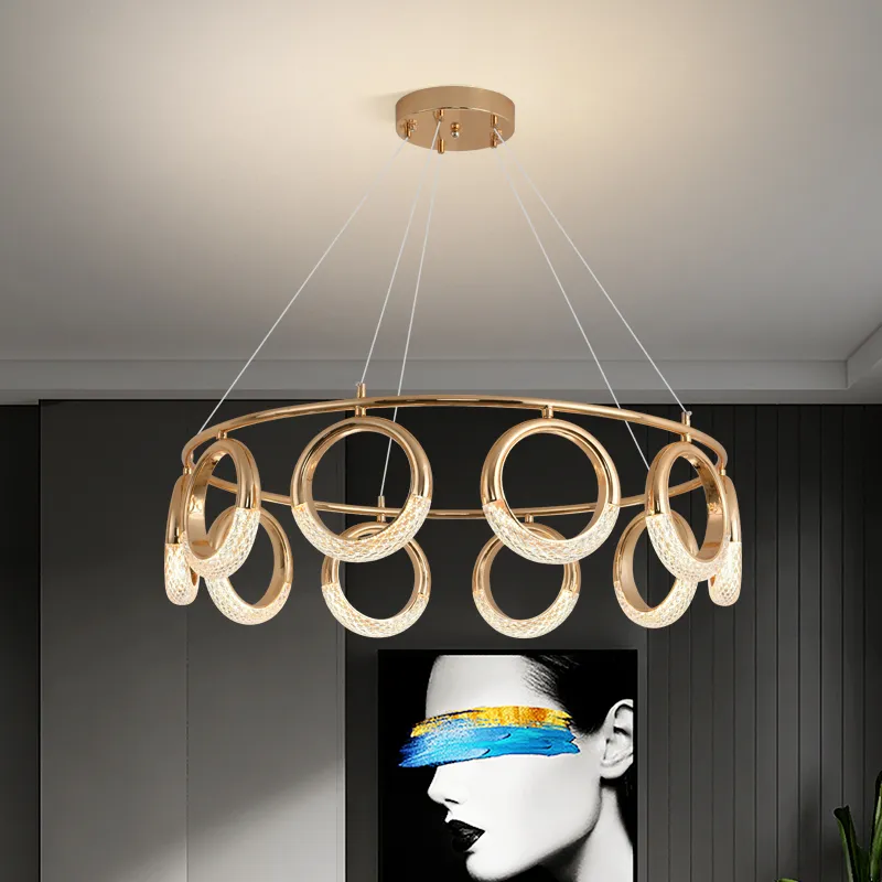 Nordic Kolye Lambalar Yatak Odası Başucu Bar Restoran Işıkları Villa Dubleks Merdiven Yaratıcı Tasarımcı Chandelier Modern Ev Dekor