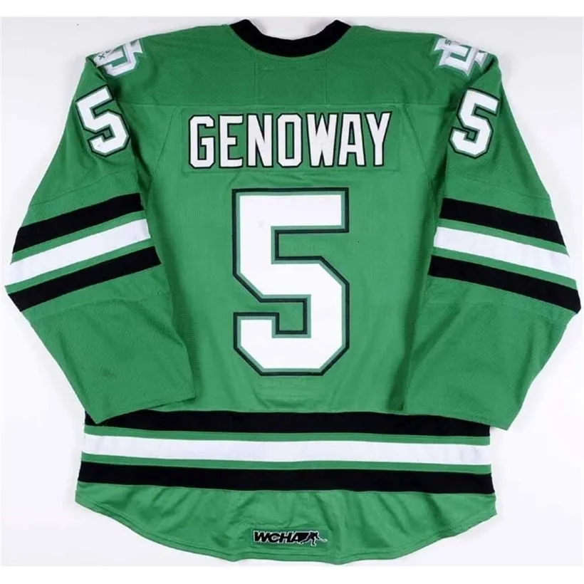 CeoNorth Dakota Hockey Jersey 5 Chay Genoway 11 Darcy Zajac 29 Brock Nelson Men's 100% Stitched Fighting Sioux DAKOTA College Hockey Jerseys