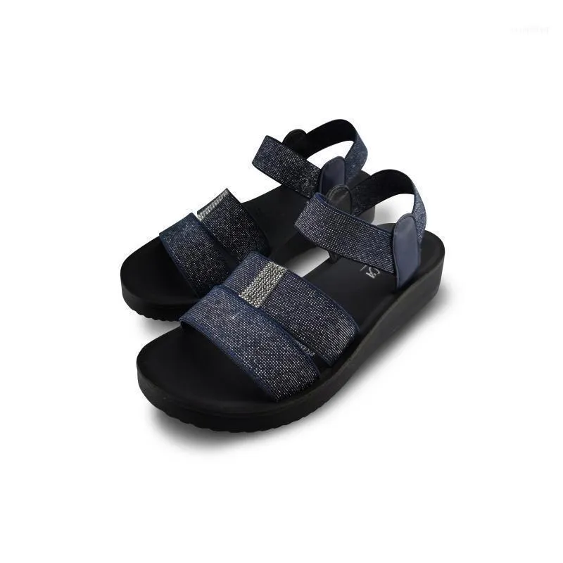 Platte sandalen vrouwen schoenen gladiator open teen casual plus size niet-slip duurzame slip-on dames1