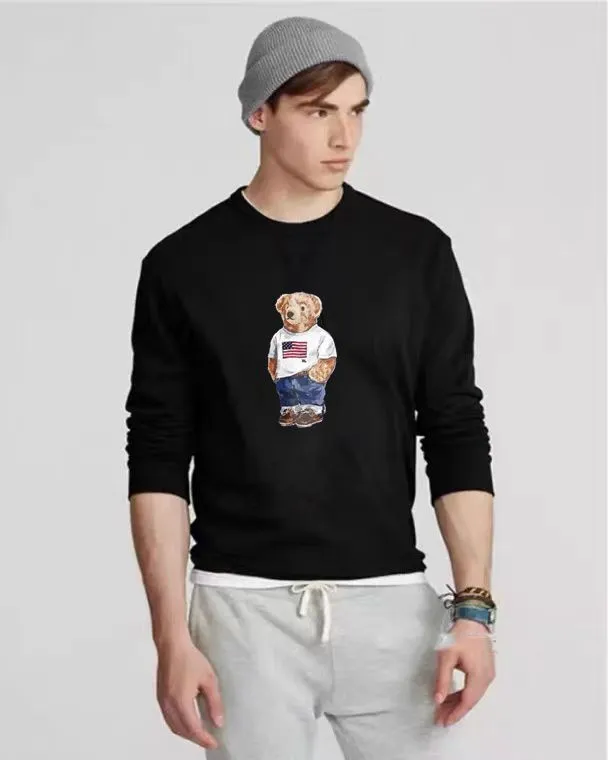 polos bear sweater US SIZE Sweatshirts Thick cotton tracksuits men long sleeves Sweat shirt