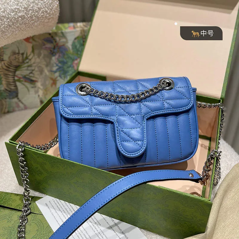 Sacs de créateurs bleus sacs à main mode pu hight quailty femme épaisses sacs à main de luxe messager pack de messager dame rabat sacs de sacs