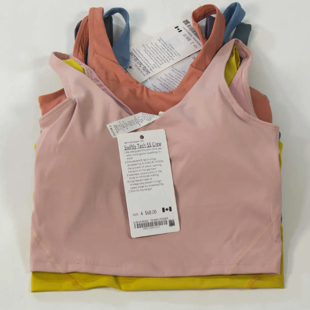 Abbigliamento sportivo per yoga Allinea gilet da donna Reggiseno con retro a U Fiess Jogging con imbottitura per il seno foderata Canottiere per biancheria intima da palestra