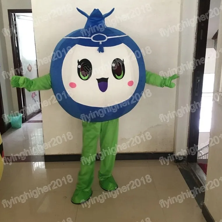 Hallowee Blueberry Mascot Costume Cartoon Anime theme character Carnival Adult Unisex Dress Christmas Fancy Performance Party Dress
