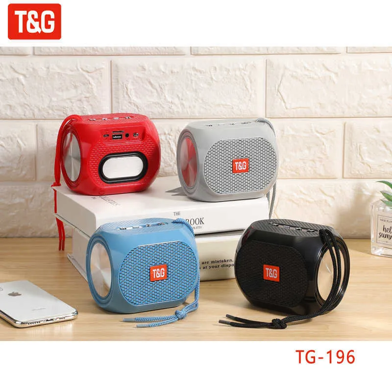 TG196 Portable Bluetooth Speaker Wireless Speakers Bass Column Outdoor Outdoor Seeper USB Stereo Sterebeaker