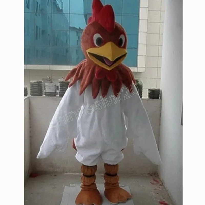 Hallowee Rooster Mascot Costume Cartoon Cock Anime theme character Carnival Adult Unisex Dress Christmas Birthday Party Outdoor Outfit