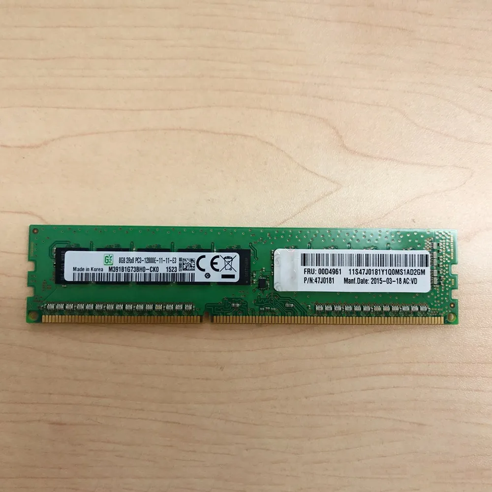 IBM RAM 용 00D4959 00D4961 47J0181 PC3-12800E 8GB DDR3 1600 서버 메모리 고품질 고속