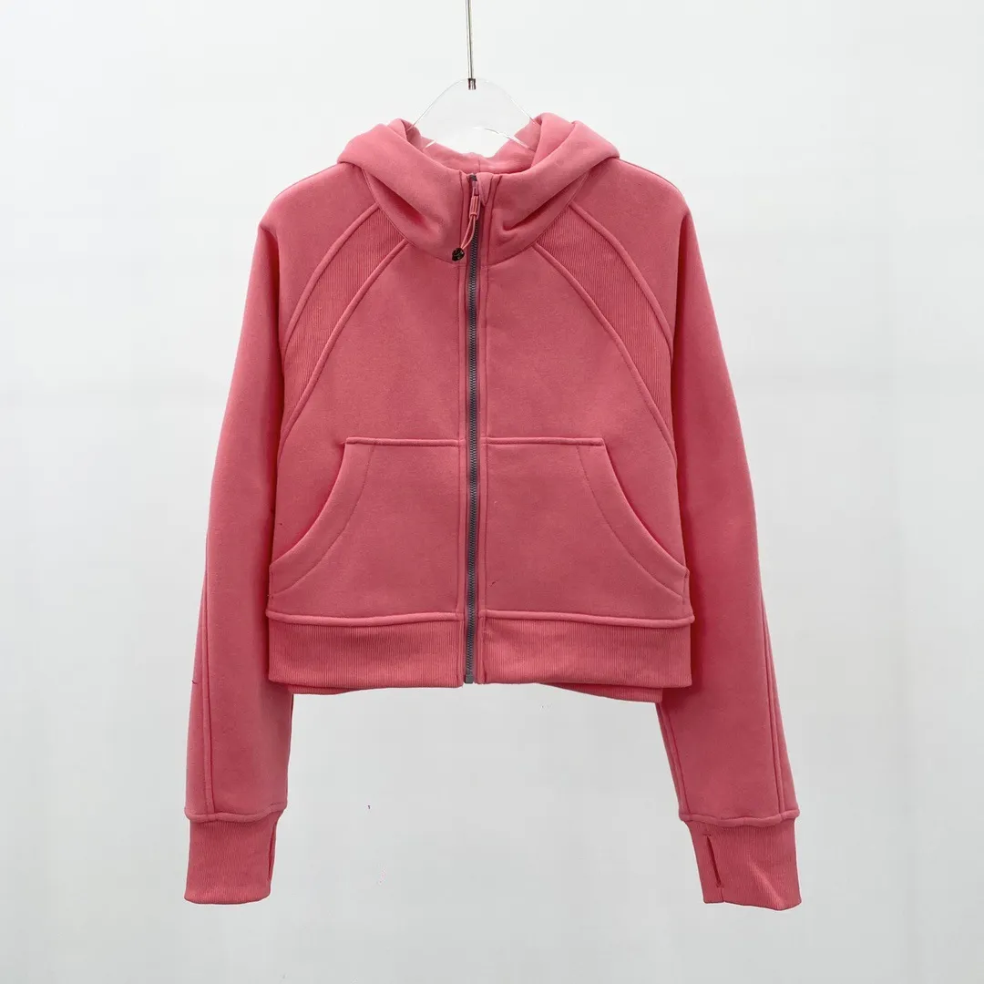 요가 Tracksuit 여성 디자이너 후드 Tracksuits 캐주얼 까마귀 레저 지퍼 카디건 스웨터 운동복 Streetwear 느슨한 의류 가을 겨울 후드 LOULOU