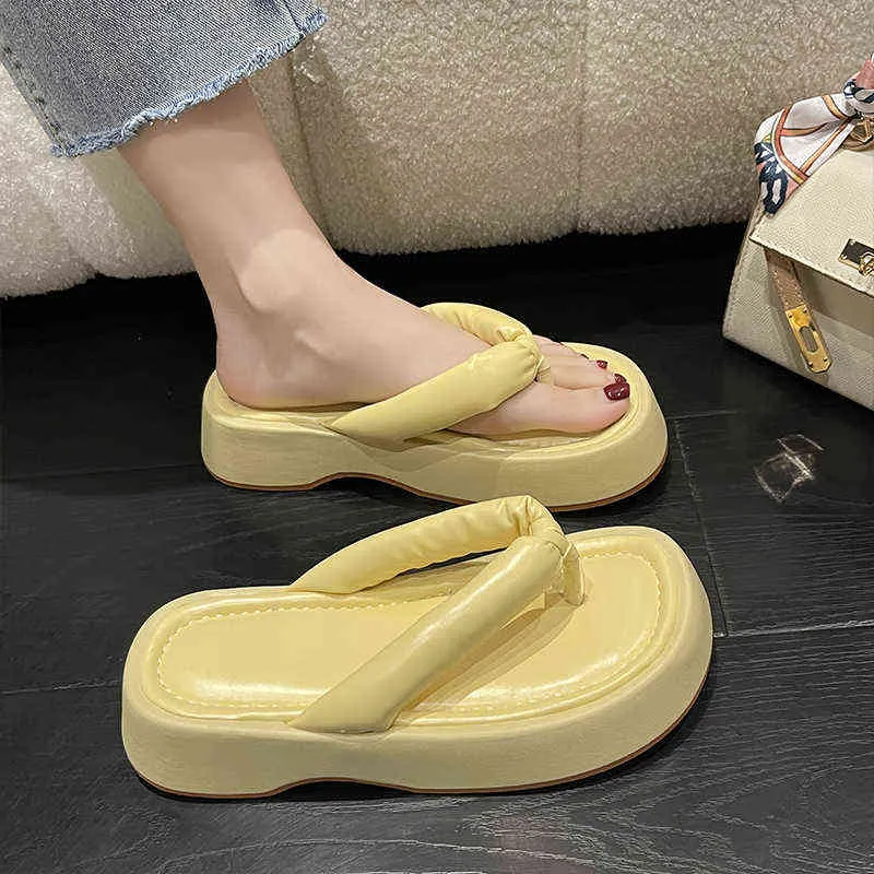 Flat Shoes Female Ladies Slippers Luxury Slides Med Platform Slipers ...