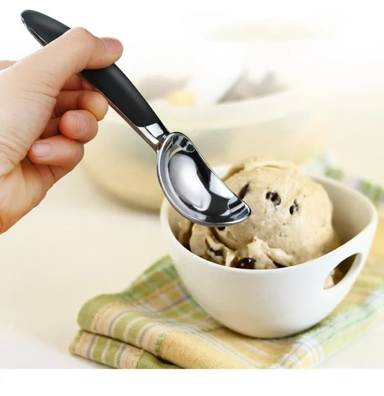 Wholesale Spoons Chef Ice Cream Scoop with Comfortable Handle, Professional Heavy Duty Sturdy Scooper, Premium Kitchen Tool for Cookie Dough, Gelato, Sorbet, Mint KD1