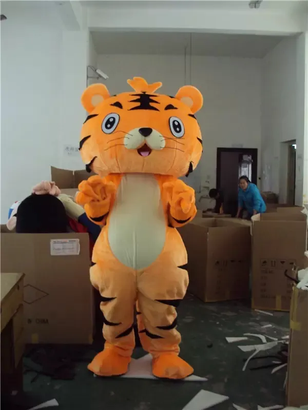 Mascot kostymer olika typer av tiger tecknad maskot kostym fancy klänning halloween carvinal party prestanda ourdoor dekorationer