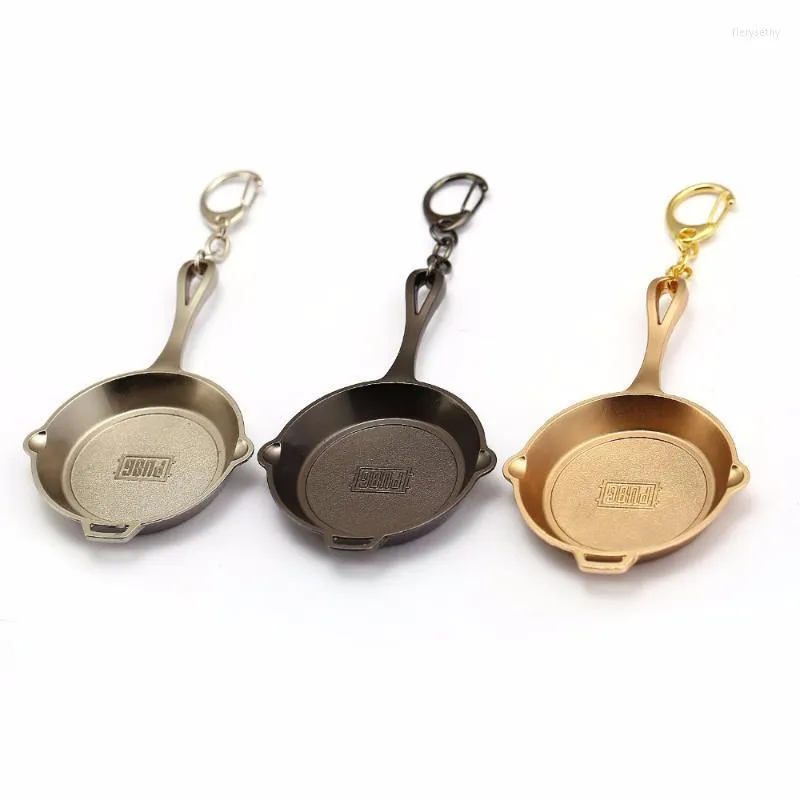 Porte-clés 10 pcs/lot gros jeu Playerunknown champs de bataille PUBG casseroles modèle porte-clés conception grande taille 10 6 cm HC12586Keychains Fier22