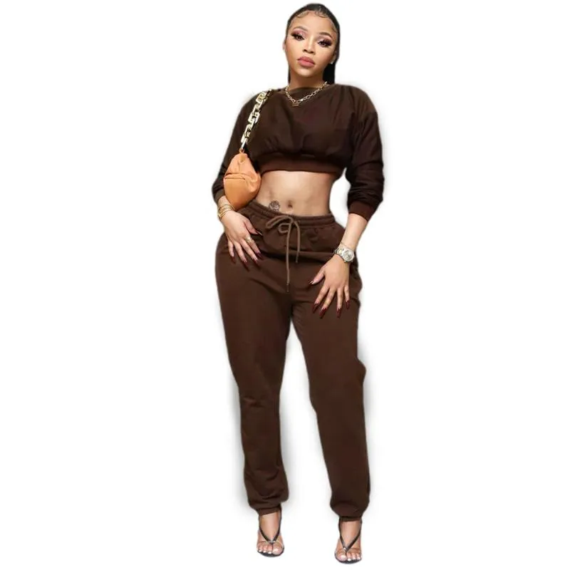 Women's Two Piece Pants Autumn Casual Fitness Women Tracksuit Turtleneck Zipper Tops+Skinny Pieces Set Workout Matching Pullover Sportswear