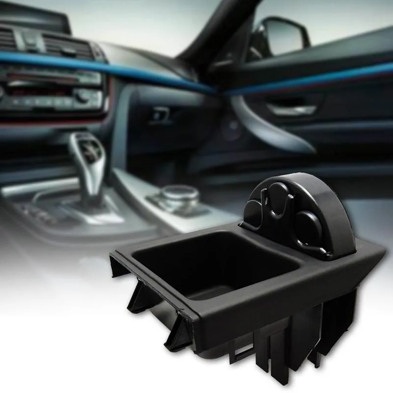 Bilarrangör Black Front Box för E46 3 Series Center Console Storage 51168217957