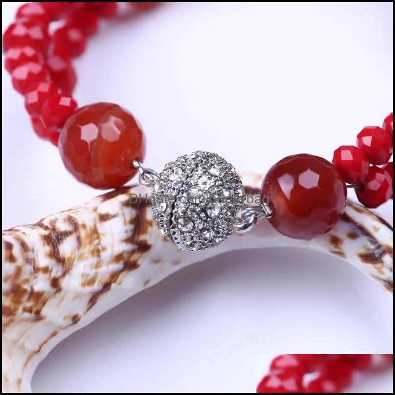 beaded strands crystal with bracelet candy color for friends woman jewellerybeaded